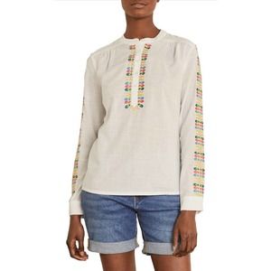 NWT Boden Esme Embroidered Top (size 6)